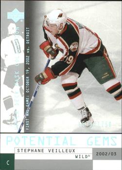2002-03 Upper Deck Mask Collection #124 Stephane Veilleux Front