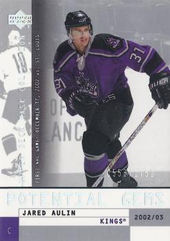 2002-03 Upper Deck Mask Collection #148 Jared Aulin Front