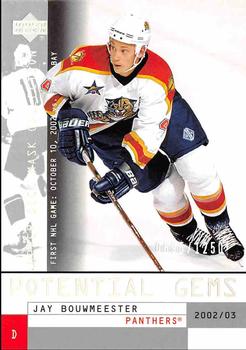 2002-03 Upper Deck Mask Collection #172 Jay Bouwmeester Front