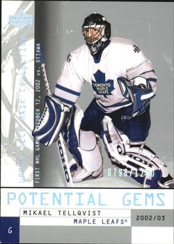 2002-03 Upper Deck Mask Collection #179 Mikael Tellqvist Front