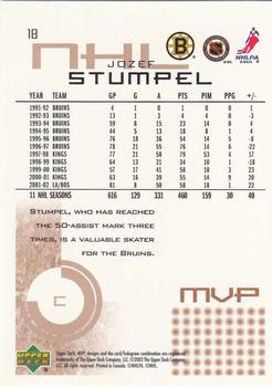 2002-03 Upper Deck MVP #18 Jozef Stumpel Back