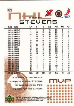 2002-03 Upper Deck MVP #109 Scott Stevens Back