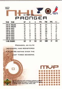 2002-03 Upper Deck MVP #162 Chris Pronger Back