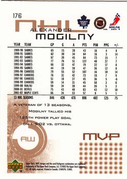 2002-03 Upper Deck MVP #176 Alexander Mogilny Back