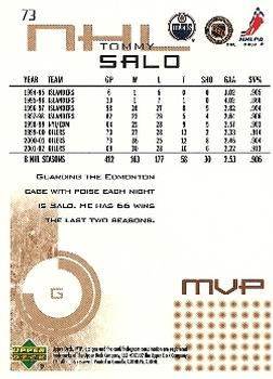 2002-03 Upper Deck MVP #73 Tommy Salo Back