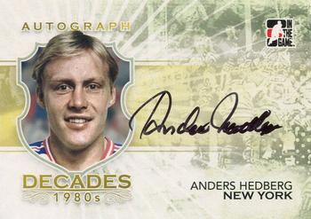 2010-11 In The Game Decades 1980s #A-AH Anders Hedberg Front