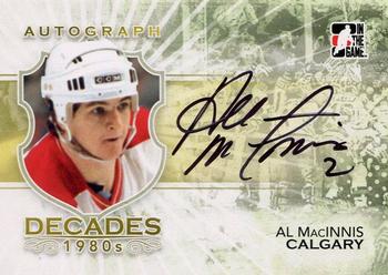 2010-11 In The Game Decades 1980s #A-AMA Al MacInnis Front