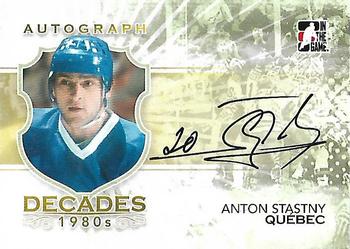 2010-11 In The Game Decades 1980s #A-AST Anton Stastny Front