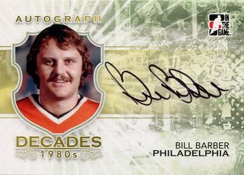 2010-11 In The Game Decades 1980s #A-BB Bill Barber Front