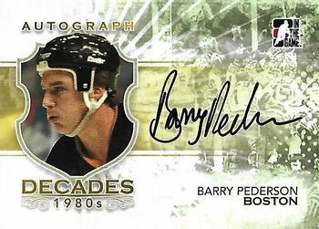 2010-11 In The Game Decades 1980s #A-BPE Barry Pederson Front