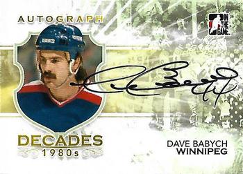 2010-11 In The Game Decades 1980s #A-DBA Dave Babych Front