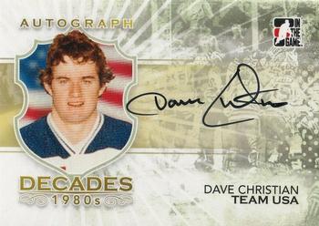 2010-11 In The Game Decades 1980s #A-DC Dave Christian Front