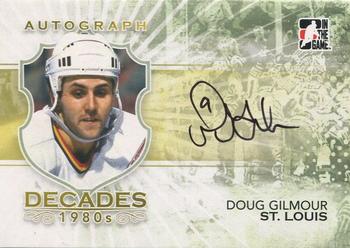 2010-11 In The Game Decades 1980s #A-DG Doug Gilmour Front