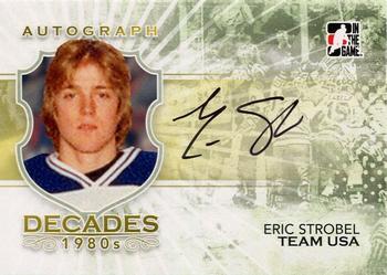 2010-11 In The Game Decades 1980s #A-ES Eric Strobel Front