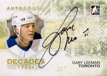2010-11 In The Game Decades 1980s #A-GLE Gary Leeman Front