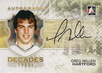 2010-11 In The Game Decades 1980s #A-GM Greg Millen Front