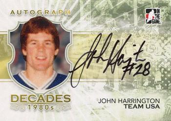 2010-11 In The Game Decades 1980s #A-JH John Harrington Front