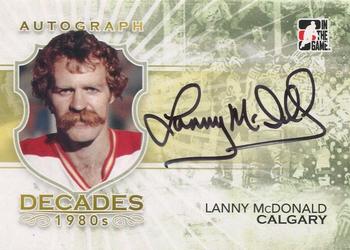 2010-11 In The Game Decades 1980s #A-LM Lanny McDonald Front