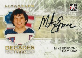 2010-11 In The Game Decades 1980s #A-ME Mike Eruzione Front