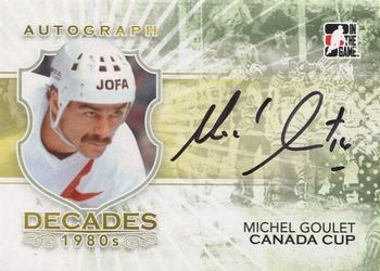 2010-11 In The Game Decades 1980s #A-MG2 Michel Goulet Front