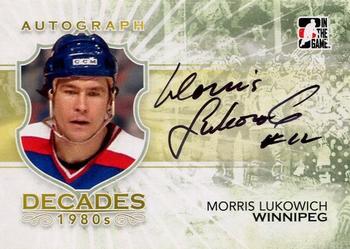 2010-11 In The Game Decades 1980s #A-MLU Morris Lukowich Front