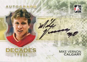 2010-11 In The Game Decades 1980s #A-MV Mike Vernon Front