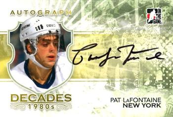 2010-11 In The Game Decades 1980s #A-PL Pat LaFontaine Front