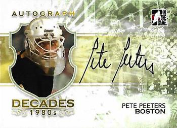 2010-11 In The Game Decades 1980s #A-PP Pete Peeters Front