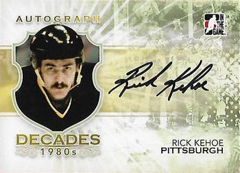 2010-11 In The Game Decades 1980s #A-RK Rick Kehoe Front