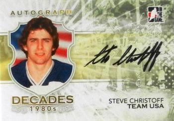 2010-11 In The Game Decades 1980s #A-SC Steve Christoff Front