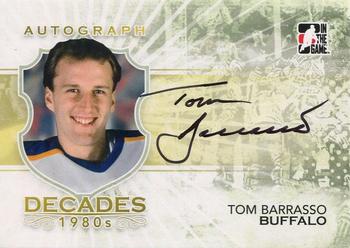 2010-11 In The Game Decades 1980s #A-TB Tom Barrasso Front