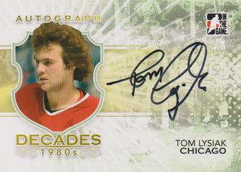 2010-11 In The Game Decades 1980s #A-TL Tom Lysiak Front