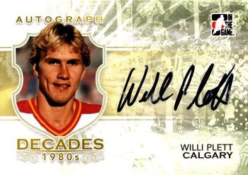 2010-11 In The Game Decades 1980s #A-WP Willi Plett Front