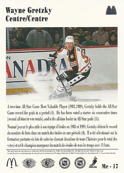 1991-92 Upper Deck McDonald's All-Stars #Mc-17 Wayne Gretzky Back