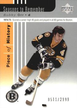 2002-03 Upper Deck Piece of History #97 Bobby Orr Front