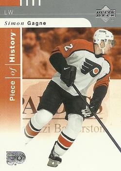2002-03 Upper Deck Piece of History #66 Simon Gagne Front