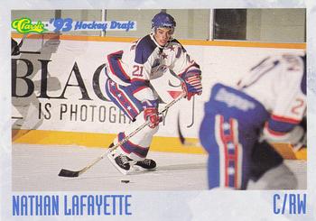 1993 Classic '93 Hockey Draft #22 Nathan Lafayette Front