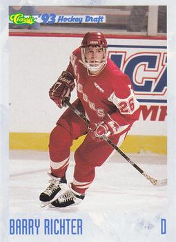 1993 Classic '93 Hockey Draft #75 Barry Richter Front