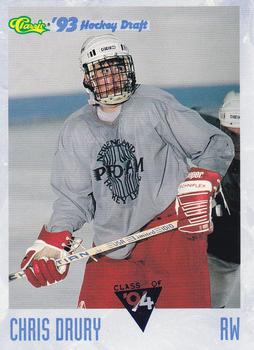 1993 Classic '93 Hockey Draft #101 Chris Drury Front