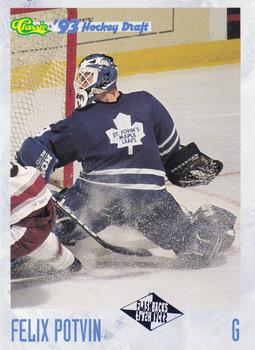 1993 Classic '93 Hockey Draft #123 Felix Potvin Front