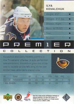 2002-03 Upper Deck Premier Collection #2 Ilya Kovalchuk Back