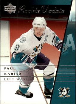 2002-03 Upper Deck Rookie Update #1 Paul Kariya Front