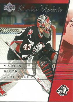 2002-03 Upper Deck Rookie Update #14 Martin Biron Front