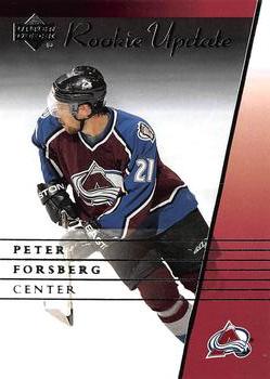 2002-03 Upper Deck Rookie Update #26 Peter Forsberg Front