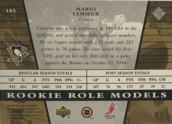 2002-03 Upper Deck Rookie Update #105 Mario Lemieux Back