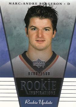 2002-03 Upper Deck Rookie Update #138 Marc-Andre Bergeron Front