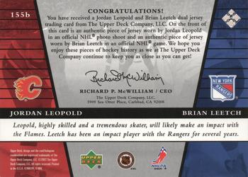 2002-03 Upper Deck Rookie Update #155b Jordan Leopold / Brian Leetch Back