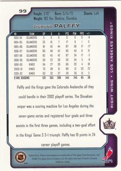 2002-03 Upper Deck Victory #99 Zigmund Palffy Back