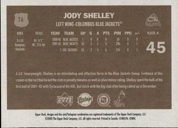 2002-03 Upper Deck Vintage #76 Jody Shelley Back
