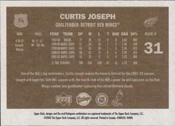 2002-03 Upper Deck Vintage #94 Curtis Joseph Back